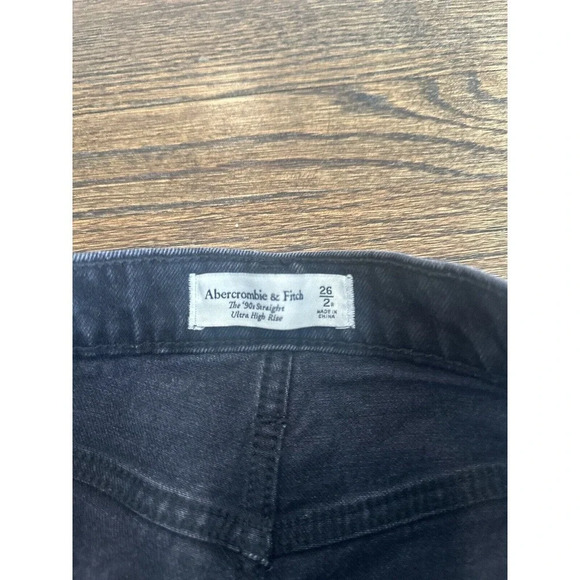 Abercrombie & Fitch Womens 90s Straight Ultra Hight Rise Denim Size 26 2R G0786 - Picture 6 of 12